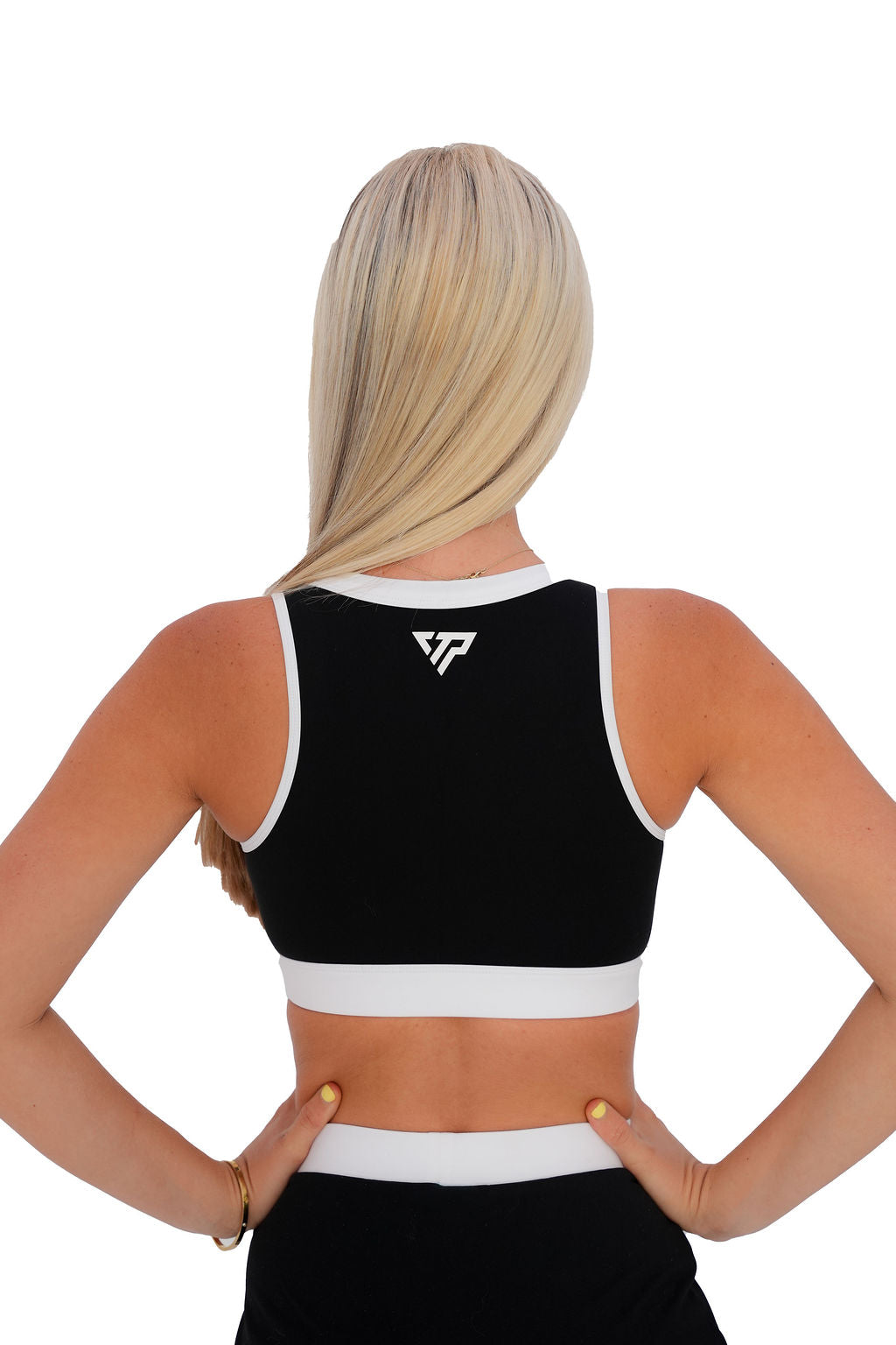 KTP TENNIS CROP - BLACK