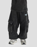 KIDS CARGO PANTS - BABY BLUE