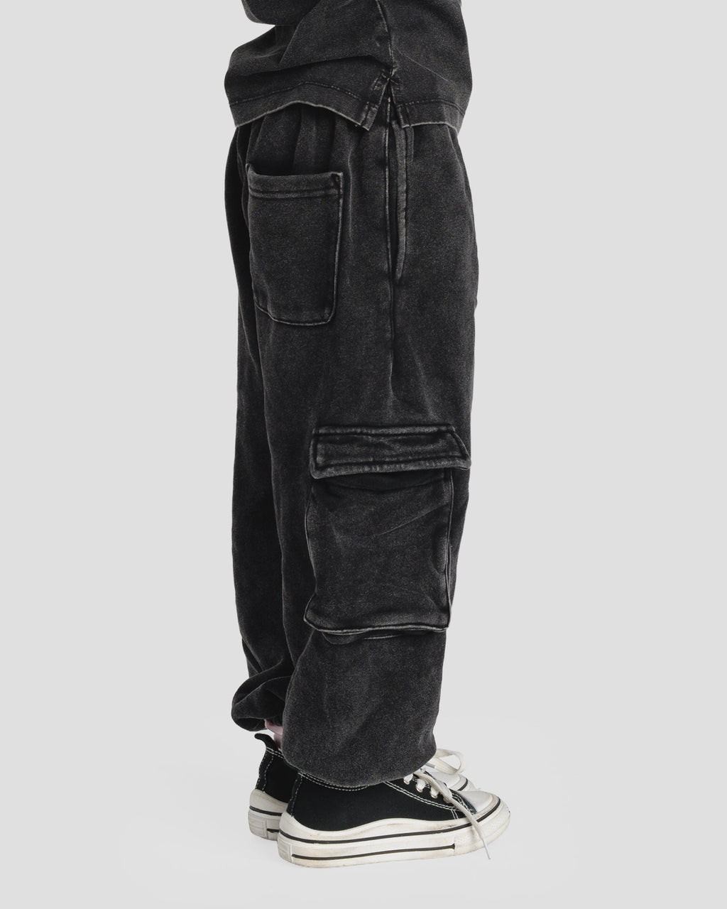 KIDS CARGO PANTS - BABY PINK