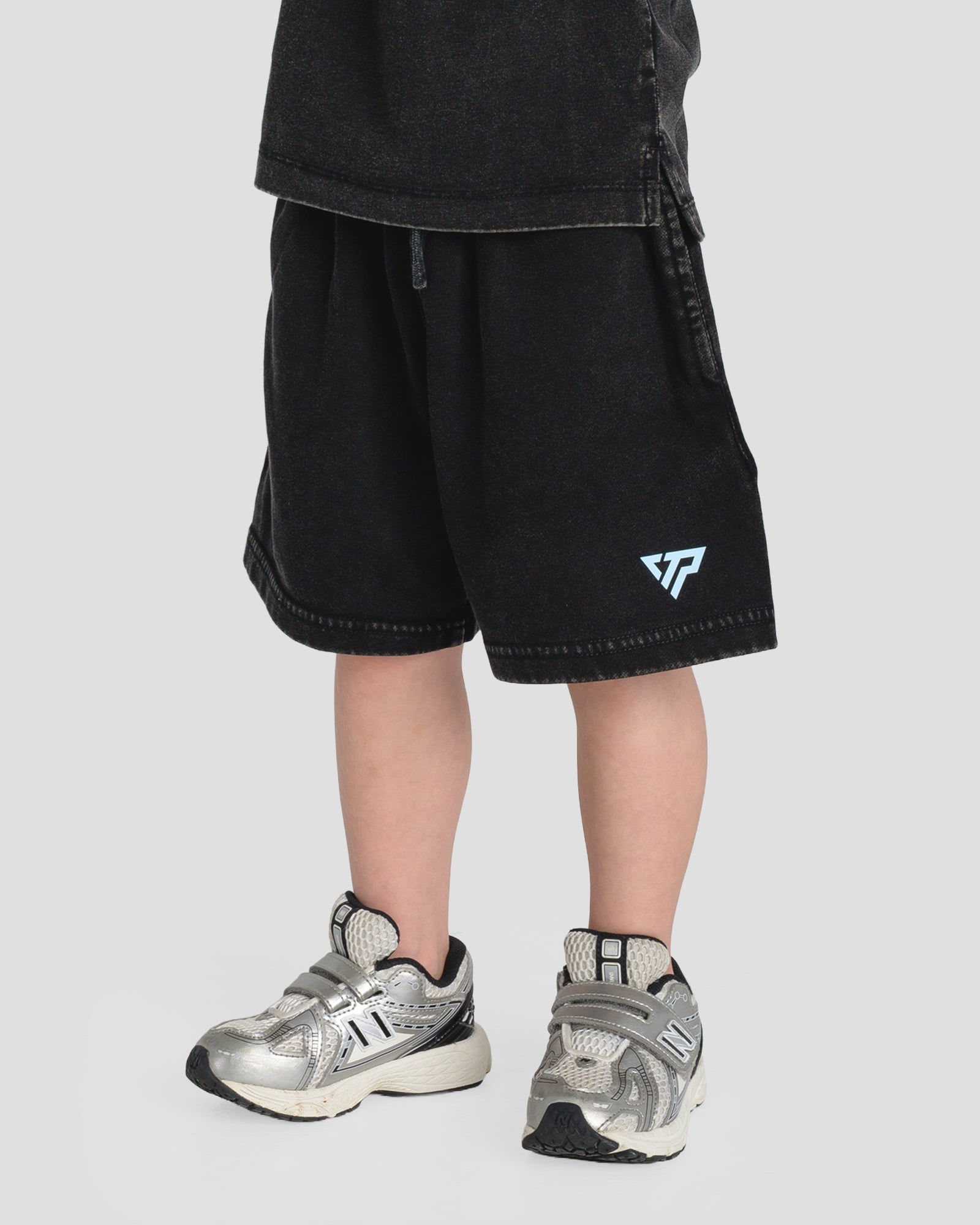 KIDS CASUAL SHORTS -BABY BLUE