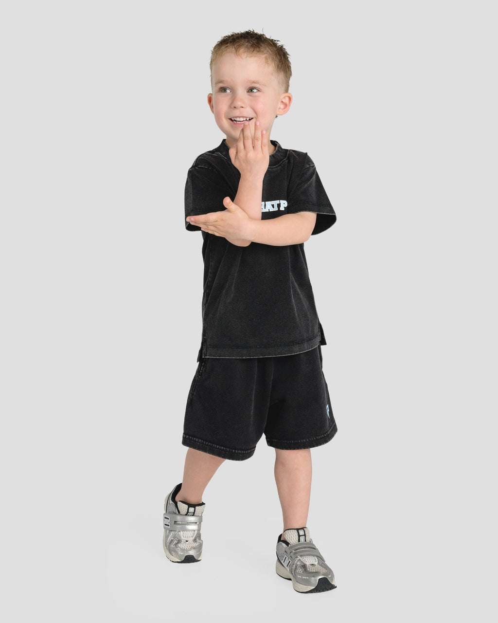 KIDS CASUAL SHORTS -BABY BLUE