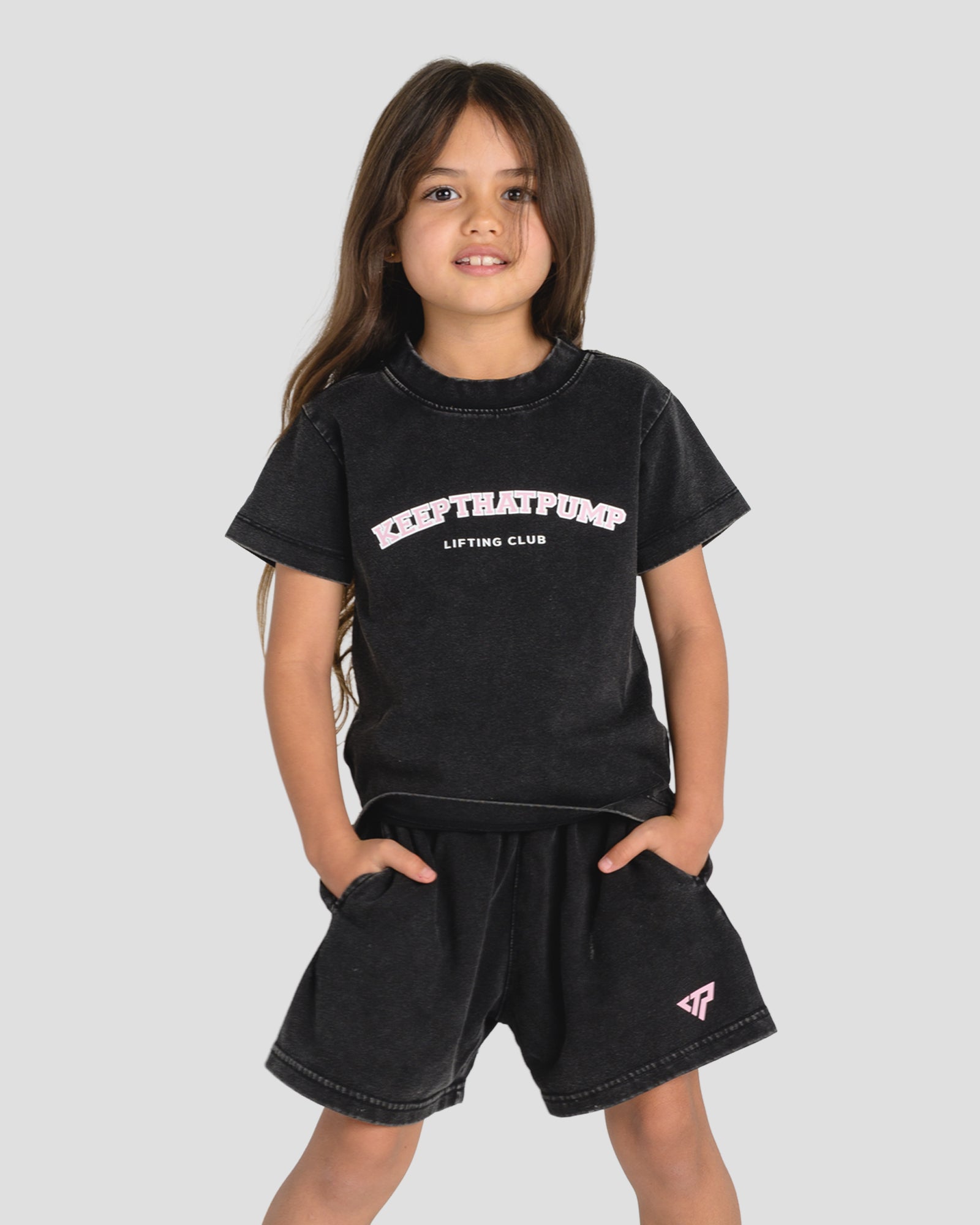 KIDS CASUAL SHORTS - BABY PINK