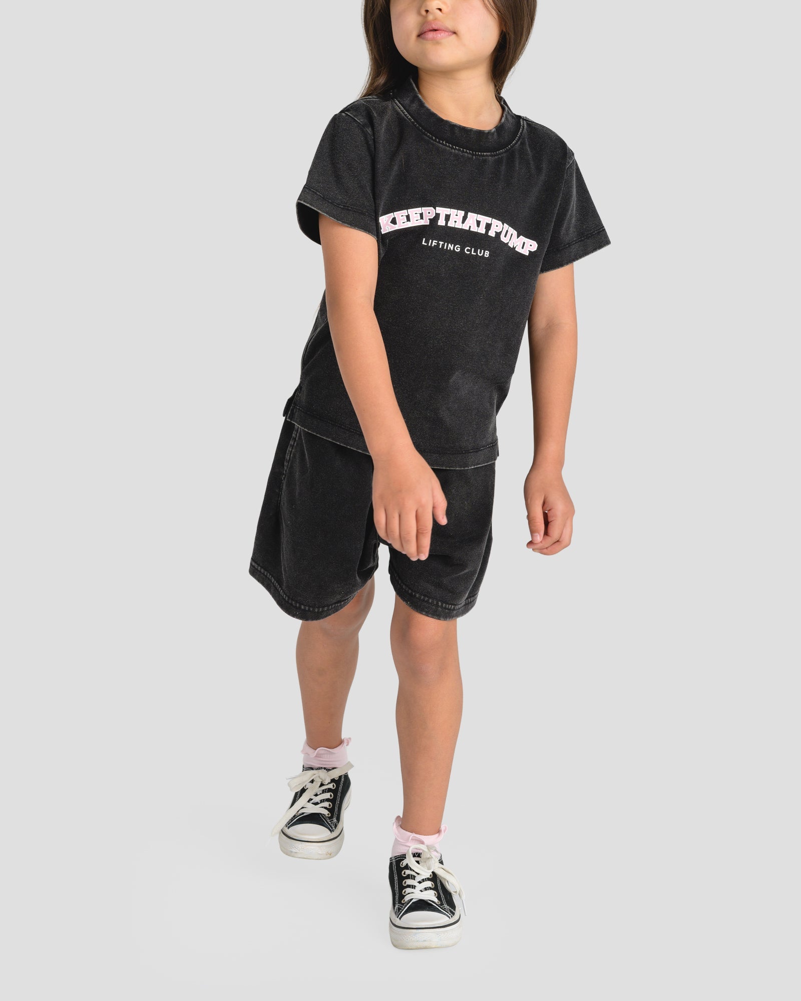 KIDS LIFT CLUB TEE - BABY PINK