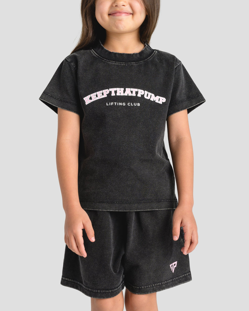 KIDS LIFT CLUB TEE - BABY PINK