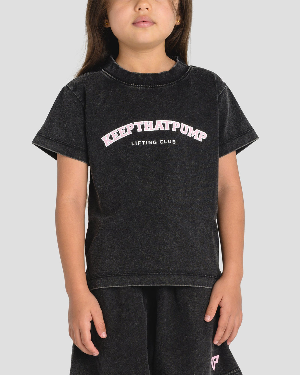KIDS LIFT CLUB TEE - BABY PINK