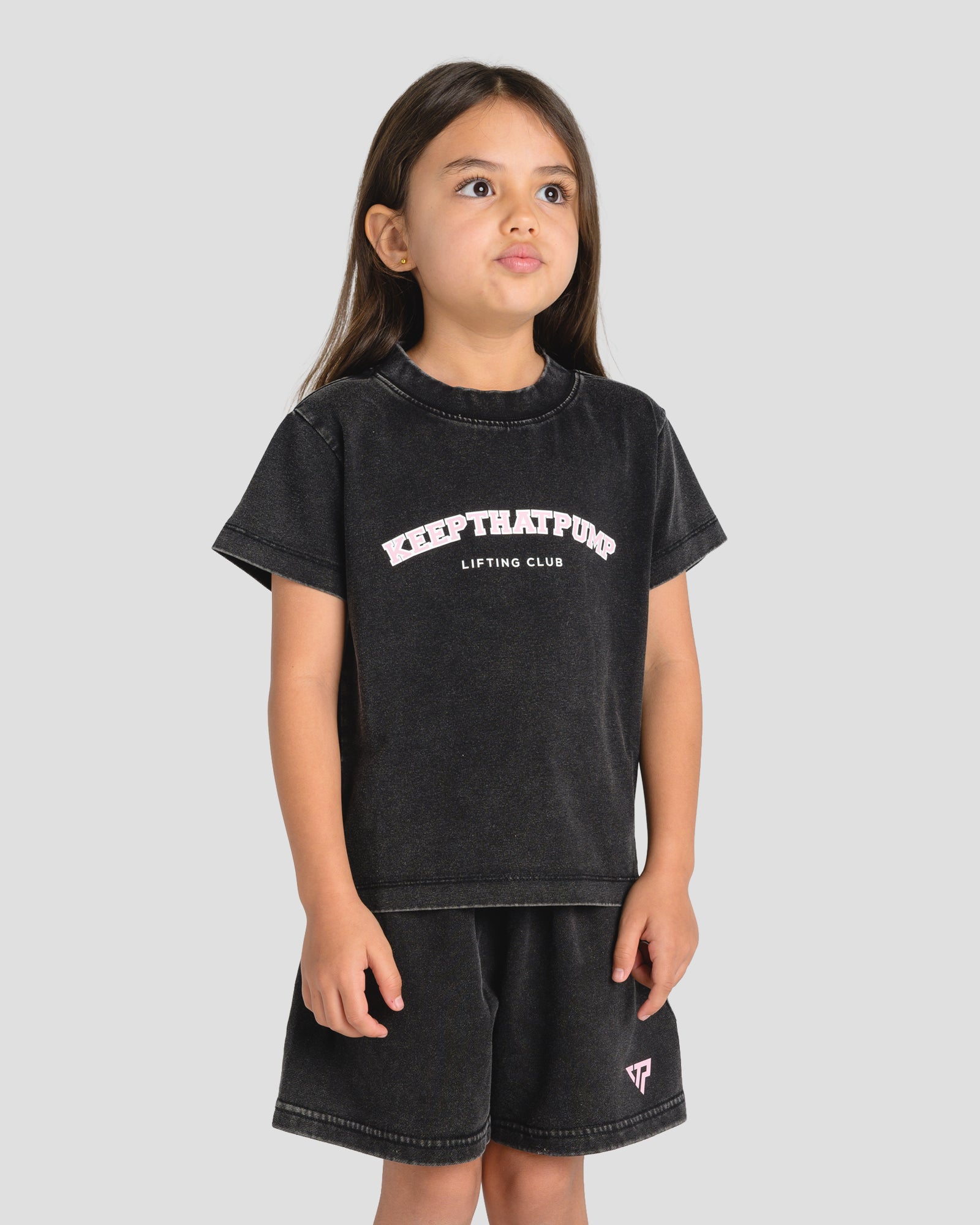 KIDS LIFT CLUB TEE - BABY PINK