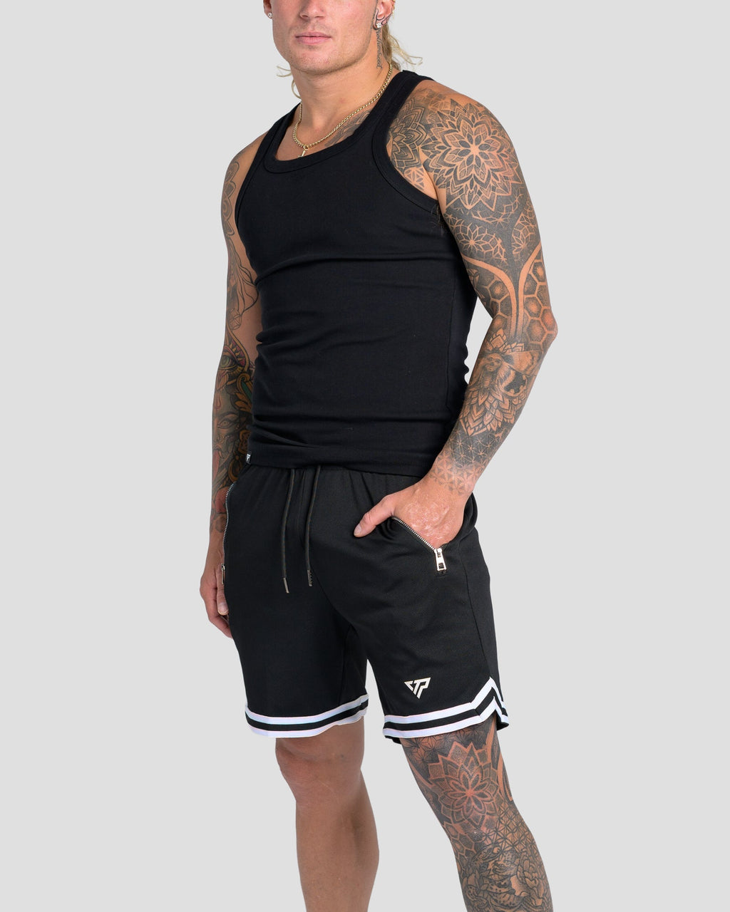 KTP MESH SHORTS - BLACK