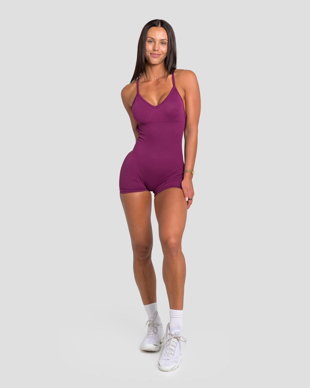 RECOIL JUMPSUIT - BERRY