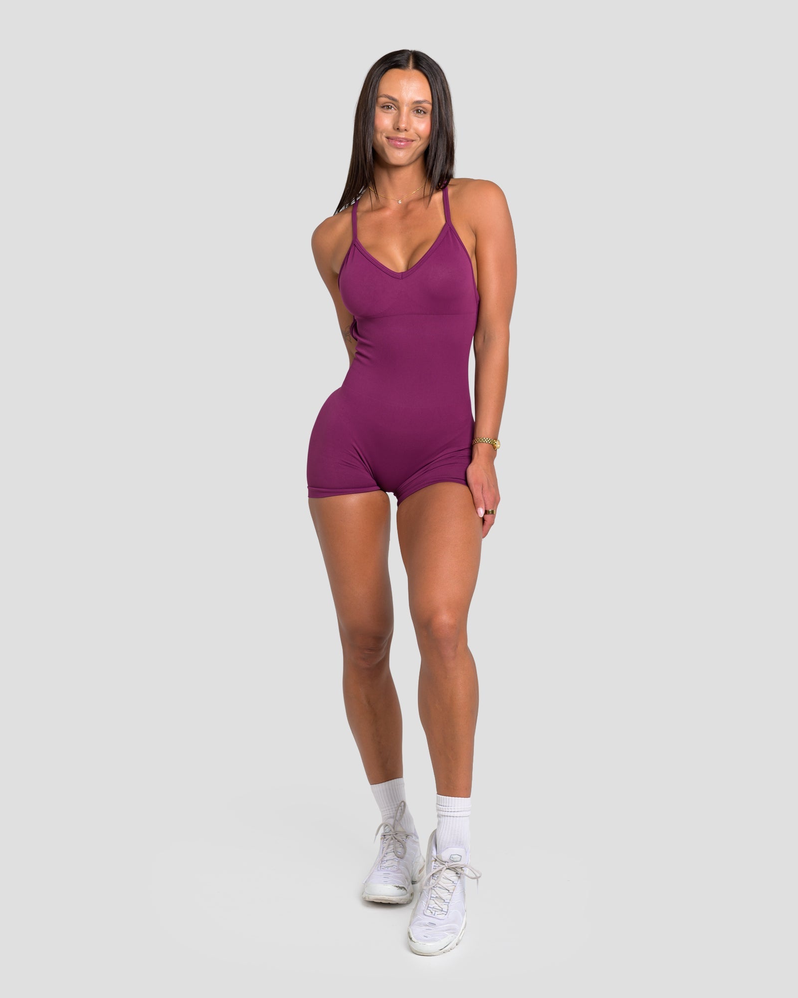 RECOIL JUMPSUIT - BERRY