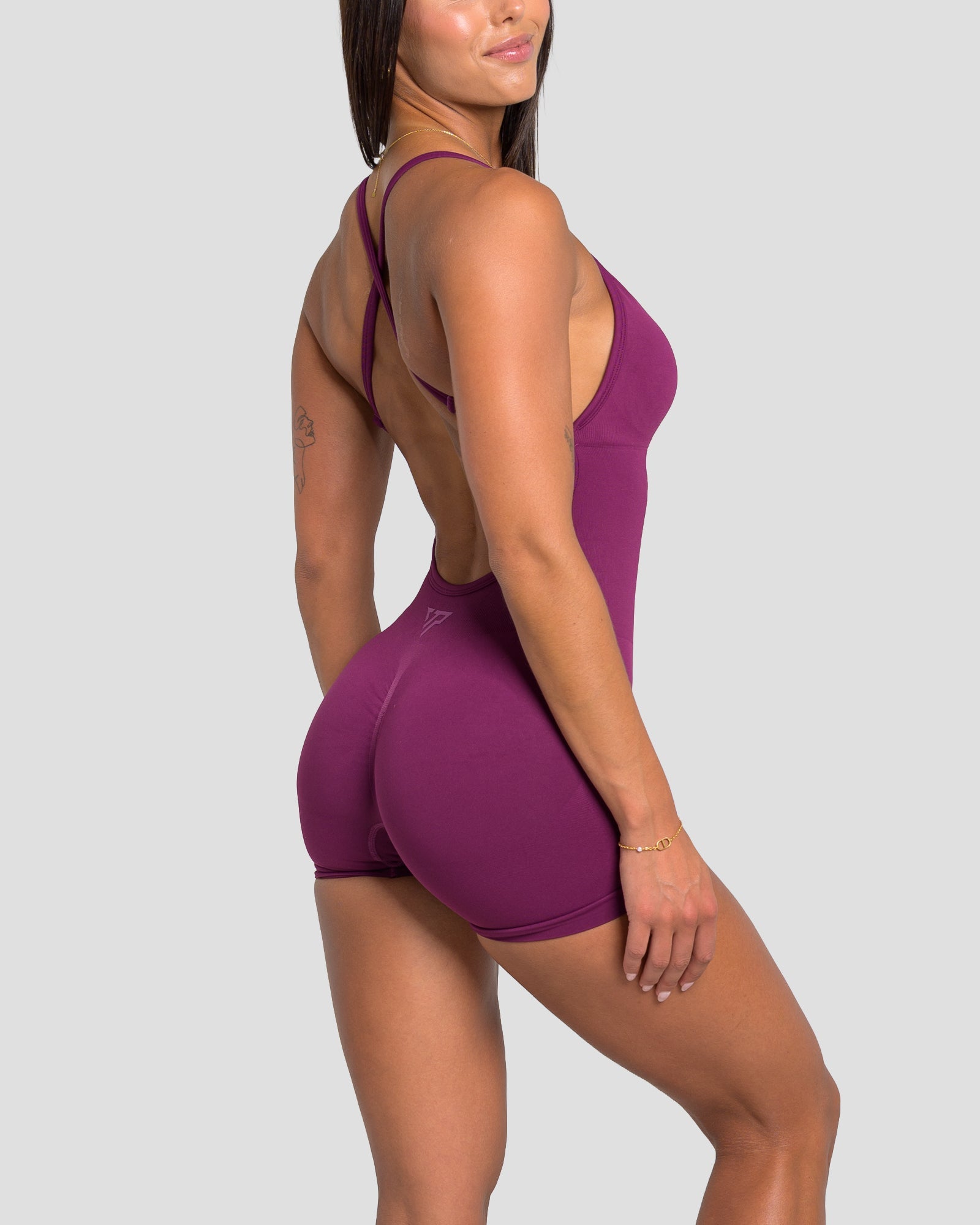 RECOIL JUMPSUIT - BERRY