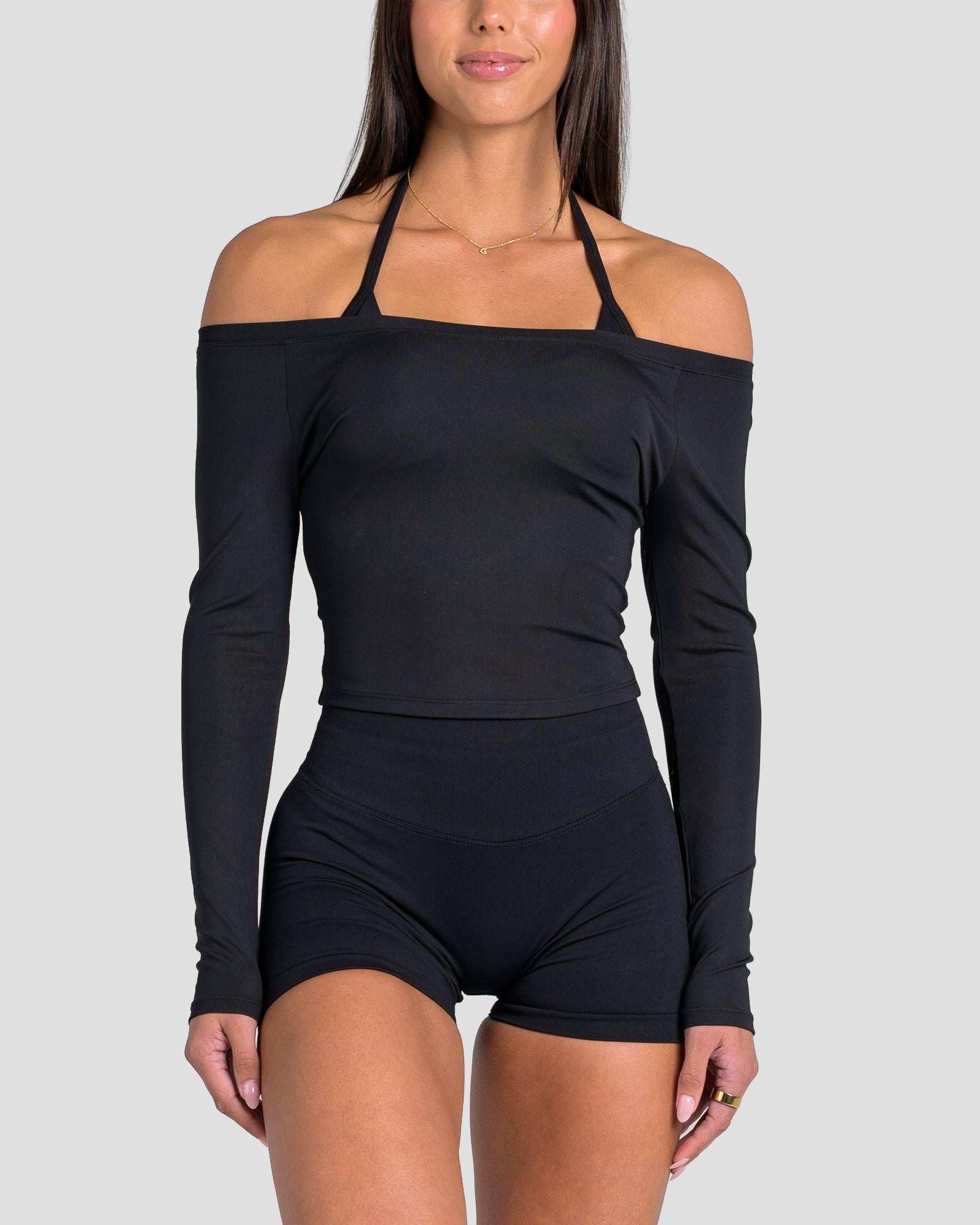 KTP RIBBED LONG SLEEVE - BLACK