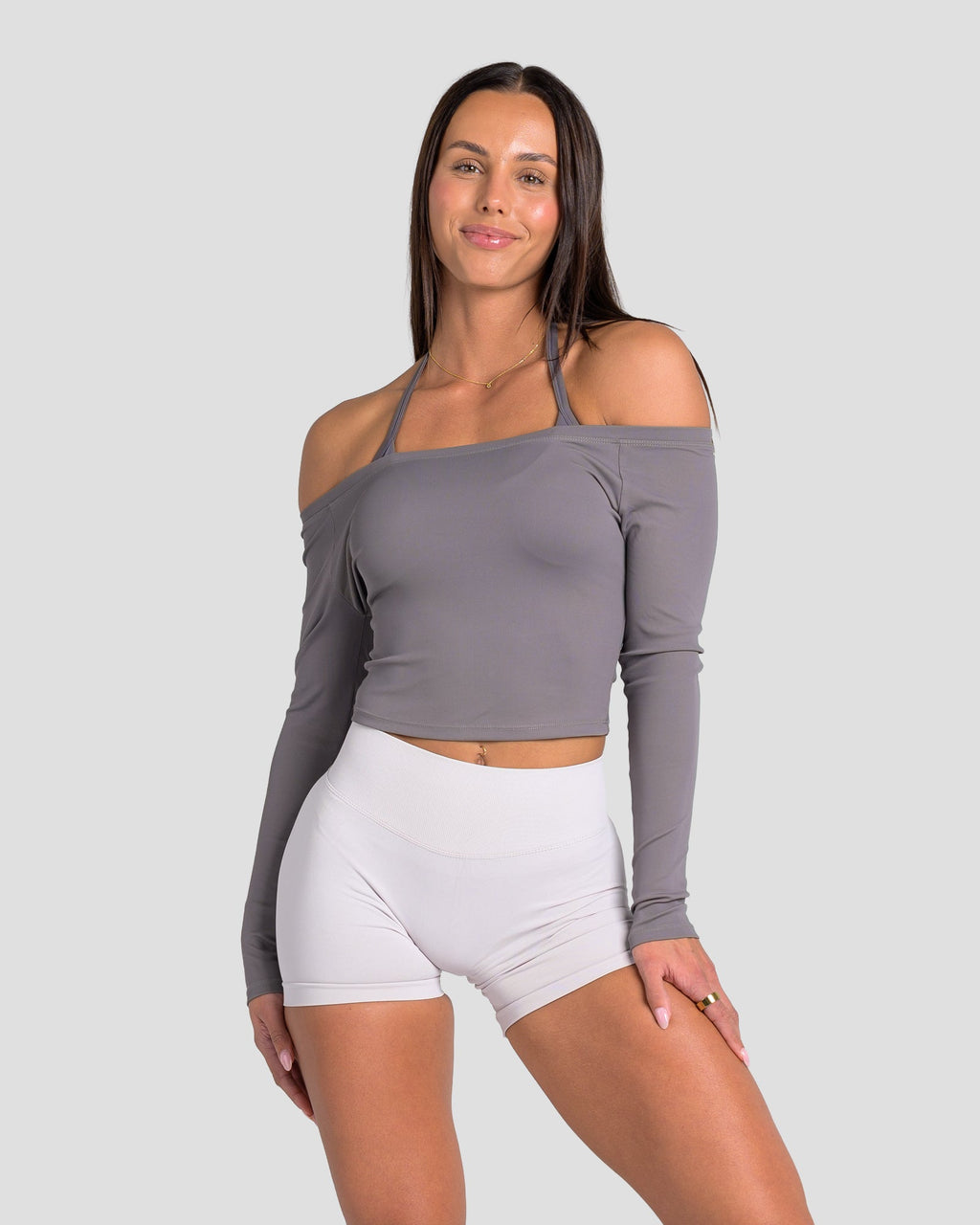 KTP RIBBED LONG SLEEVE - DARK GREY