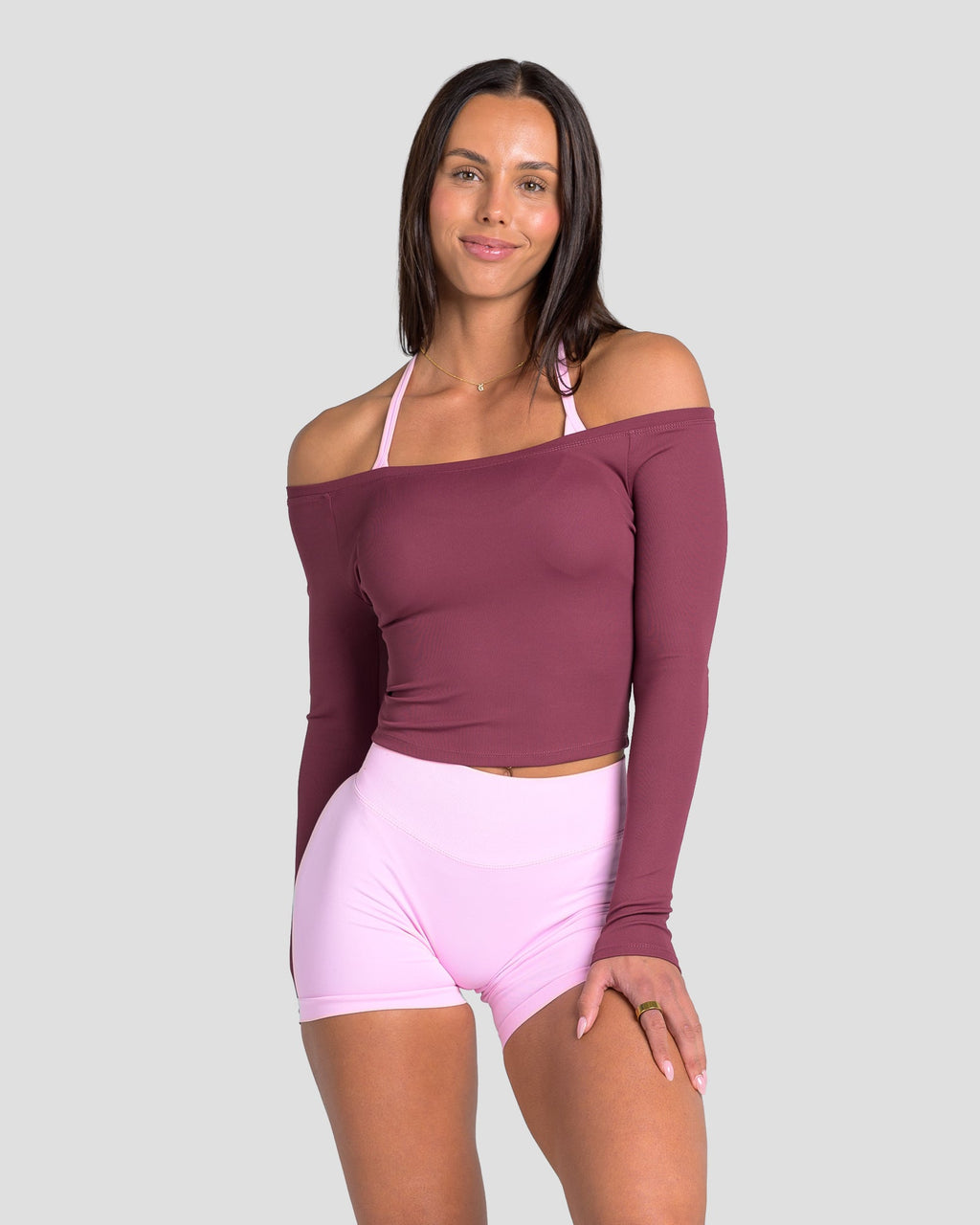 KTP RIBBED LONG SLEEVE - MOLTEN BERRY