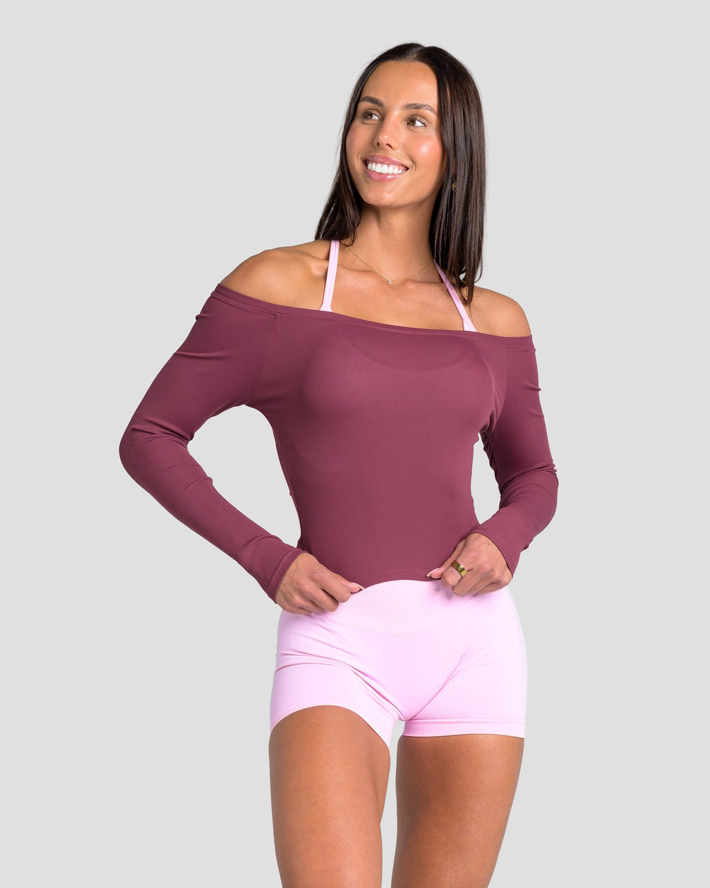 KTP RIBBED LONG SLEEVE - MOLTEN BERRY