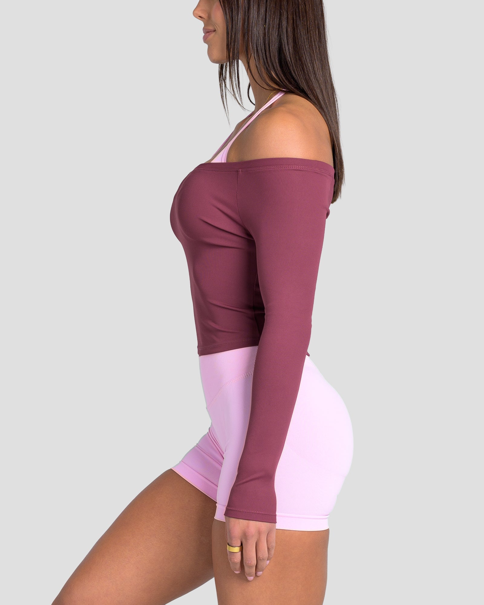 KTP RIBBED LONG SLEEVE - MOLTEN BERRY