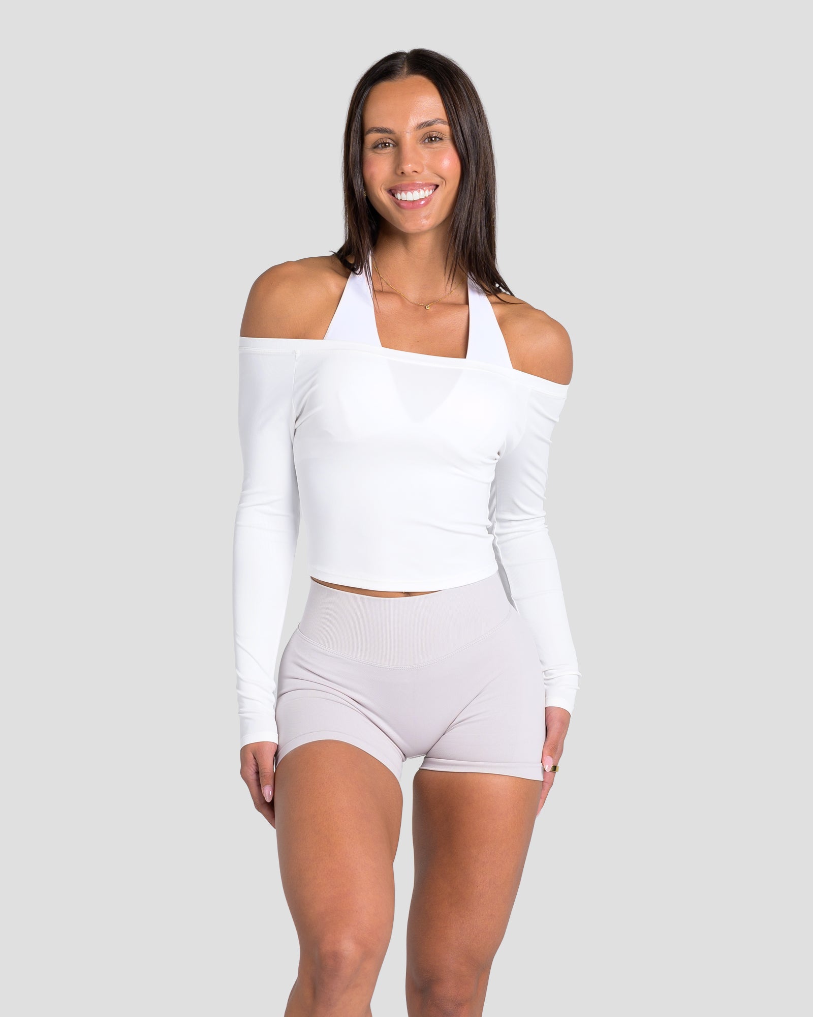 KTP RIBBED LONG SLEEVE - WHITE