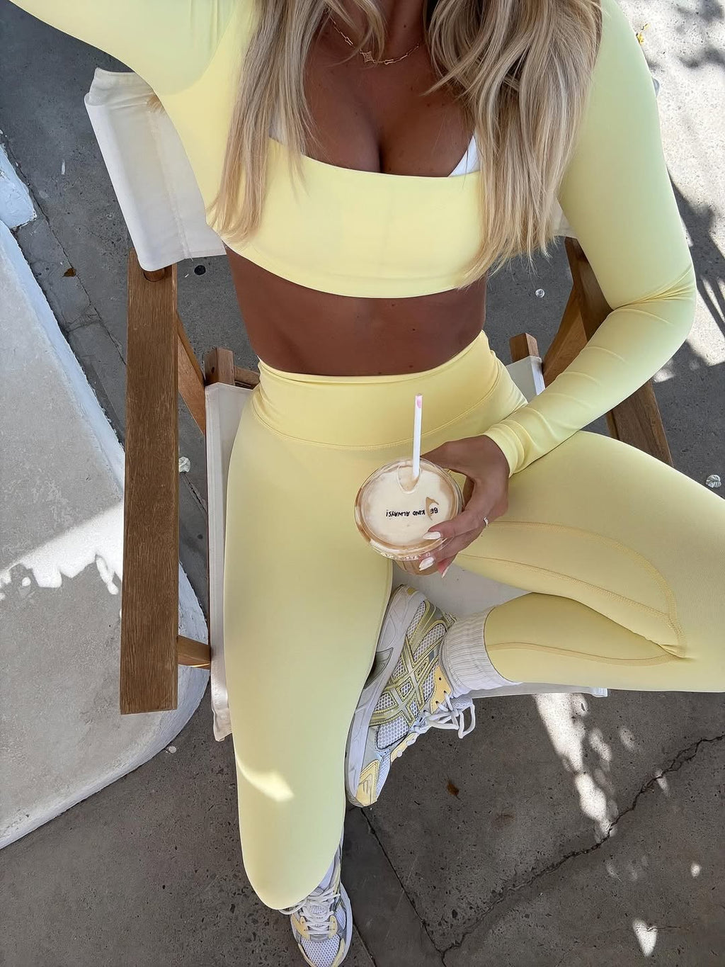 SLEEK TOP LONG SLEEVE - LEMON