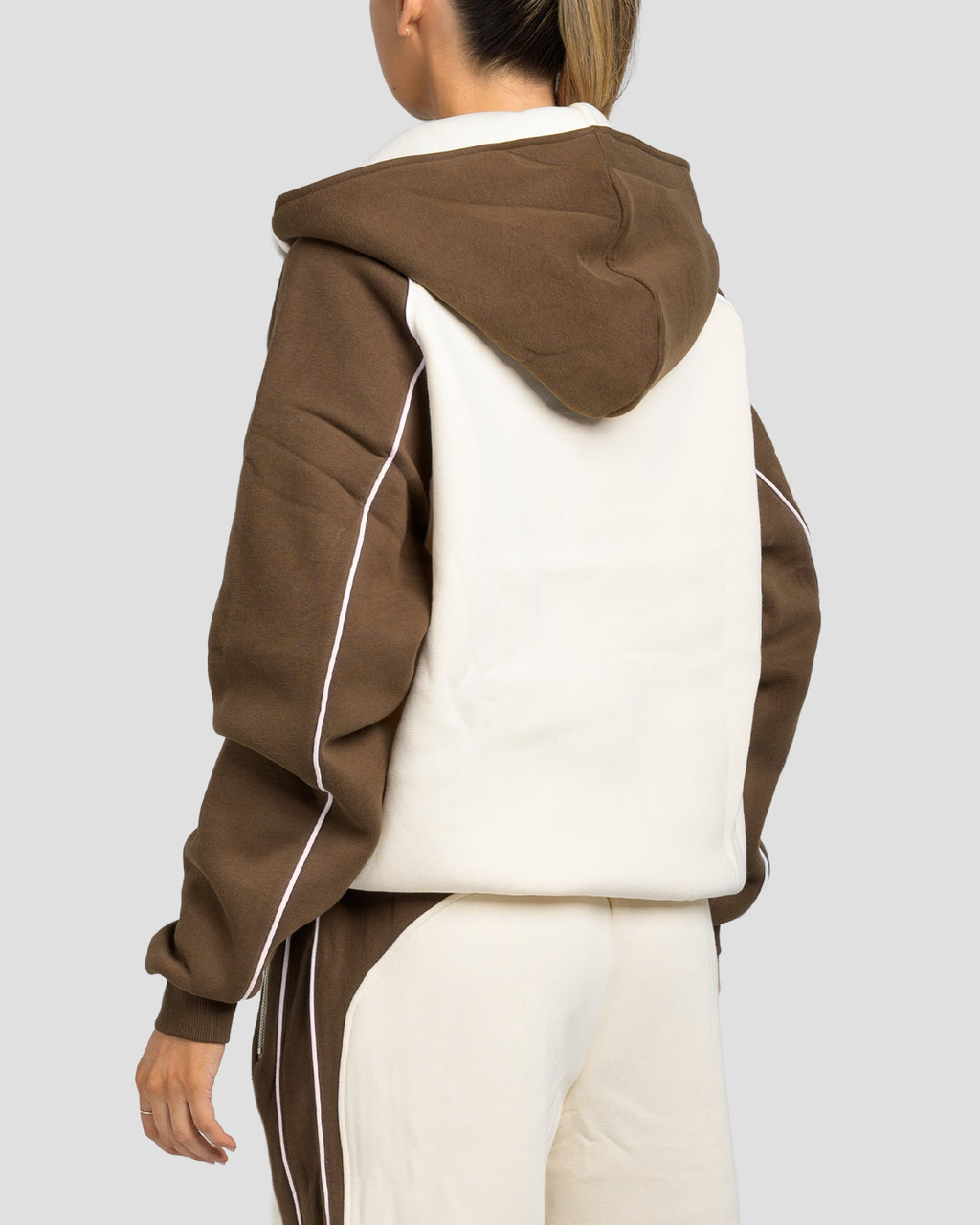 SUPERIOR ZIP JACKET - BROWN/BEIGE