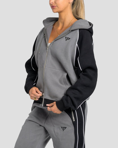 SUPERIOR ZIP JACKET - BLACK/GREY