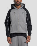 SUPERIOR ZIP JACKET - BLACK/GREY