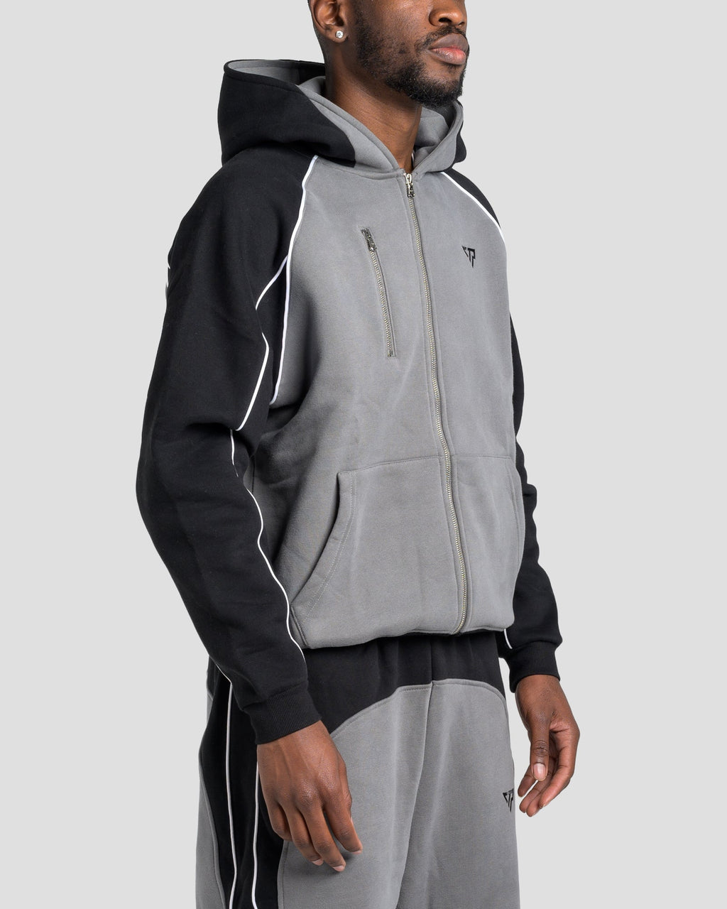 SUPERIOR ZIP JACKET - BLACK/GREY