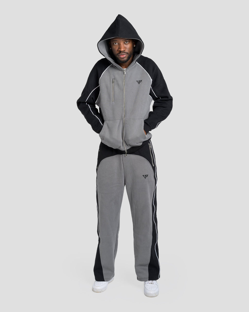 SUPERIOR ZIP JACKET - BLACK/GREY