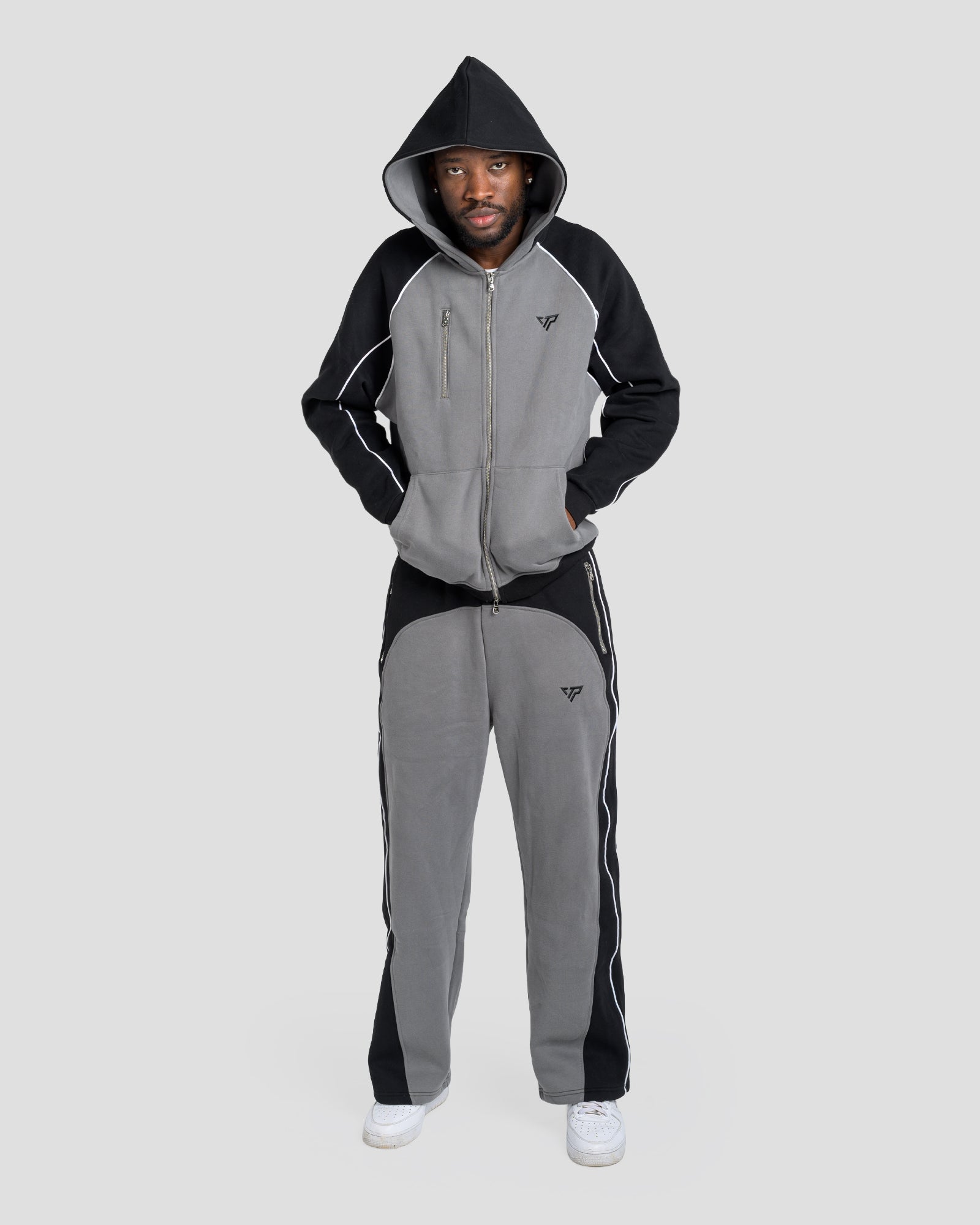 SUPERIOR ZIP JACKET - BLACK/GREY