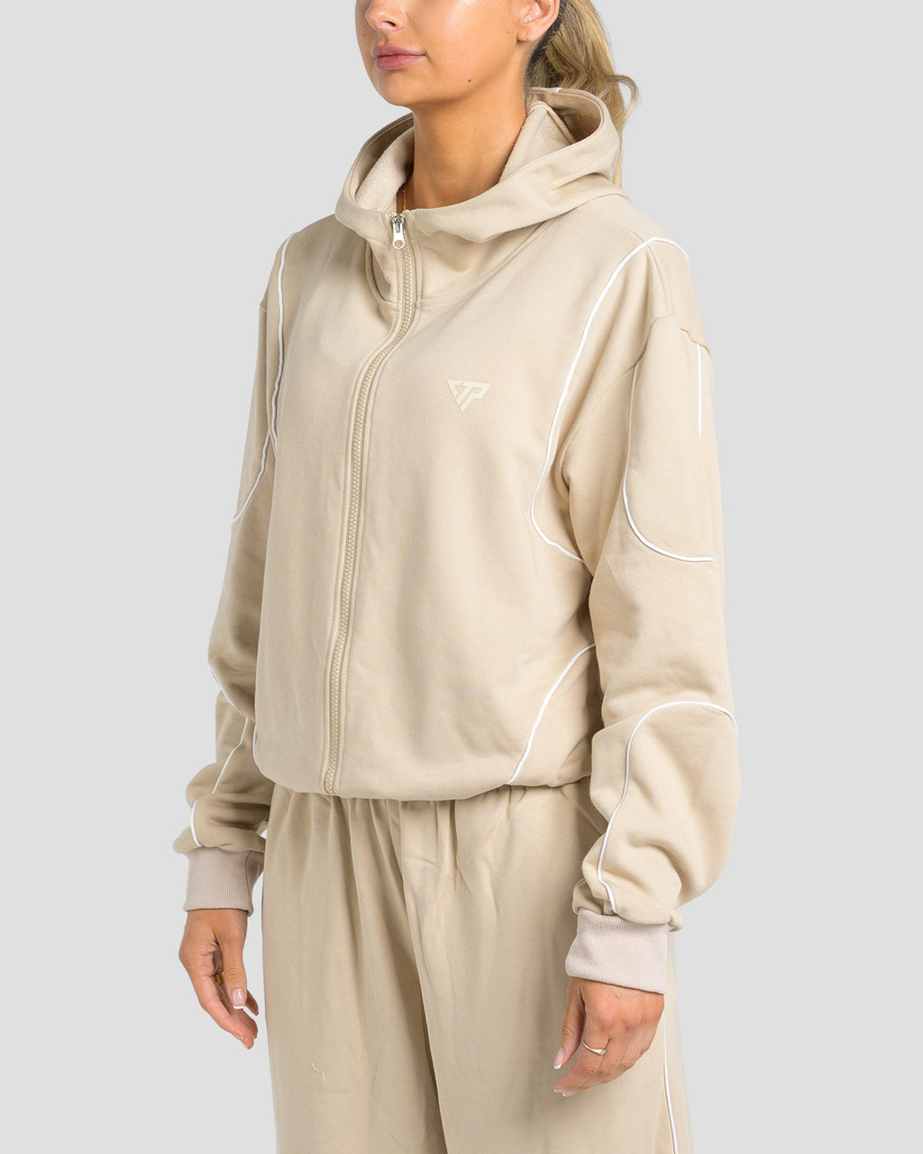 KTP SWEAT ZIP JACKET - BEIGE