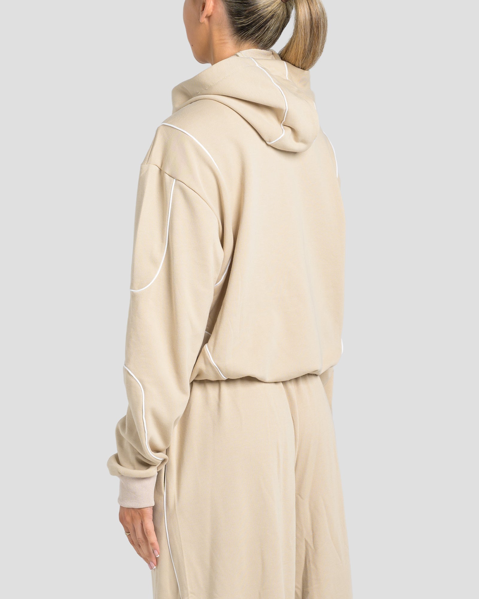 KTP SWEAT ZIP JACKET - BEIGE