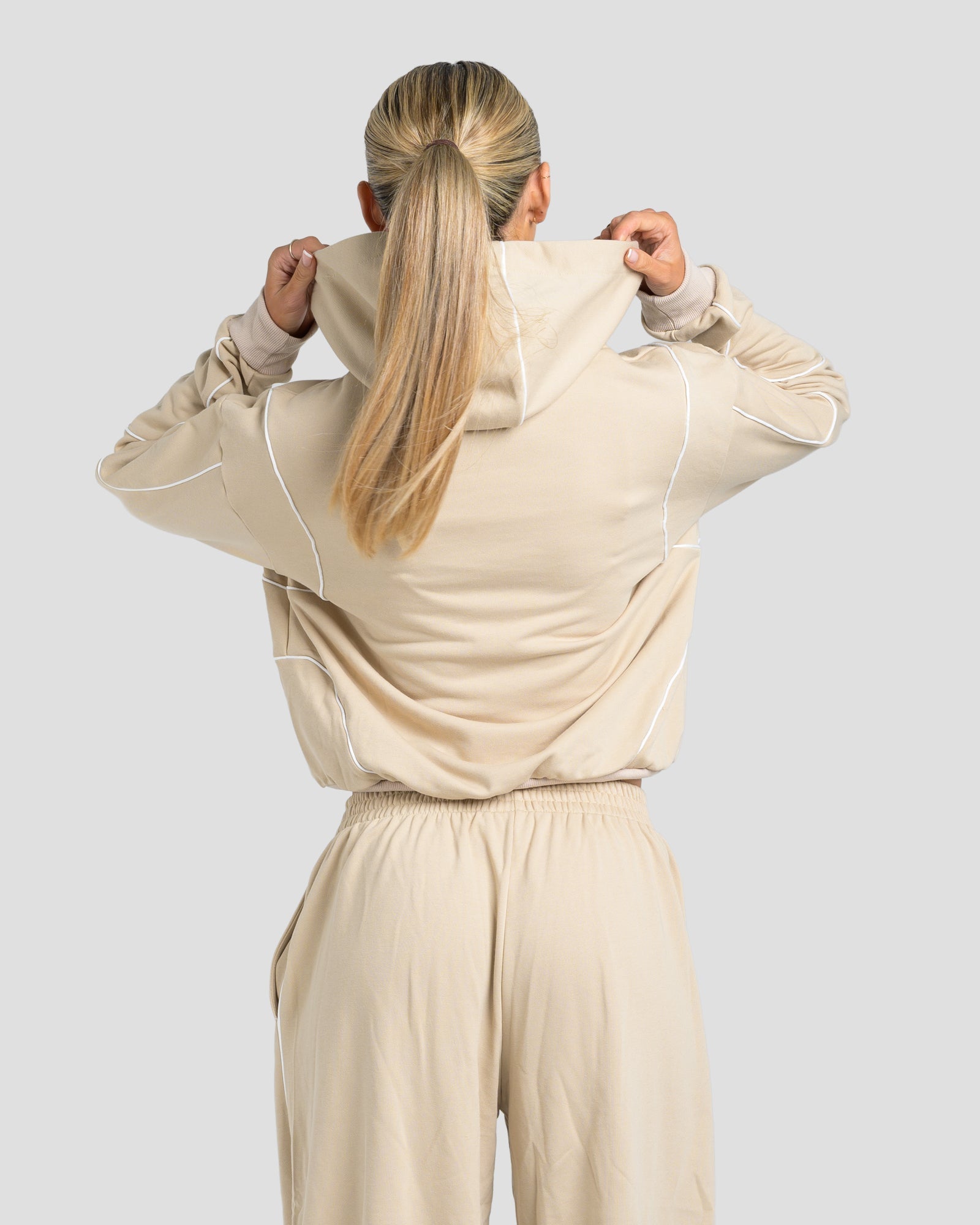 KTP SWEAT ZIP JACKET - BEIGE
