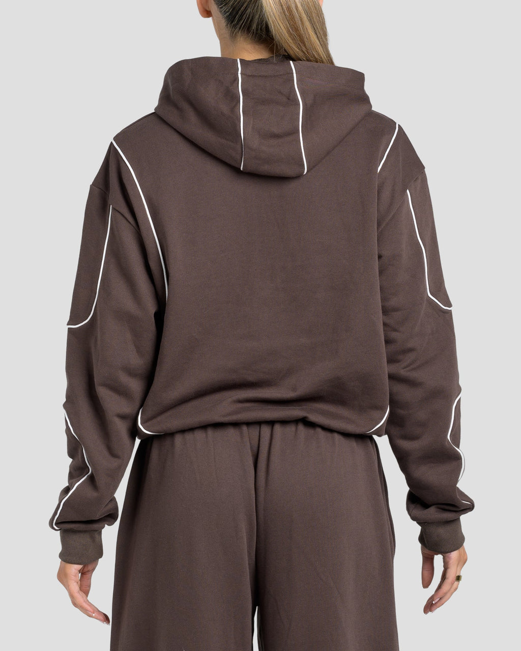 KTP SWEAT ZIP JACKET - ESPRESSO