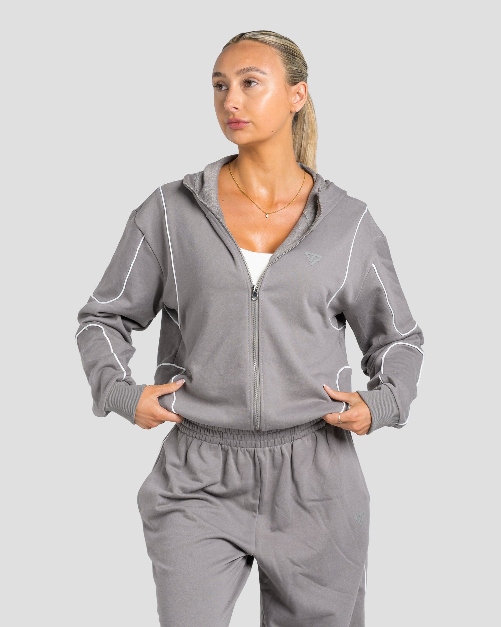 KTP SWEAT ZIP JACKET - GREY
