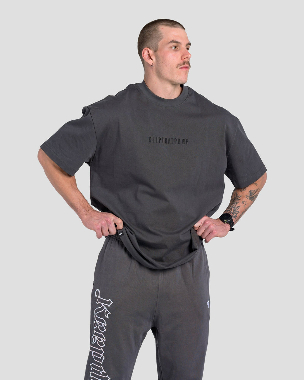 TONINO COTTON TEE - CHARCOAL