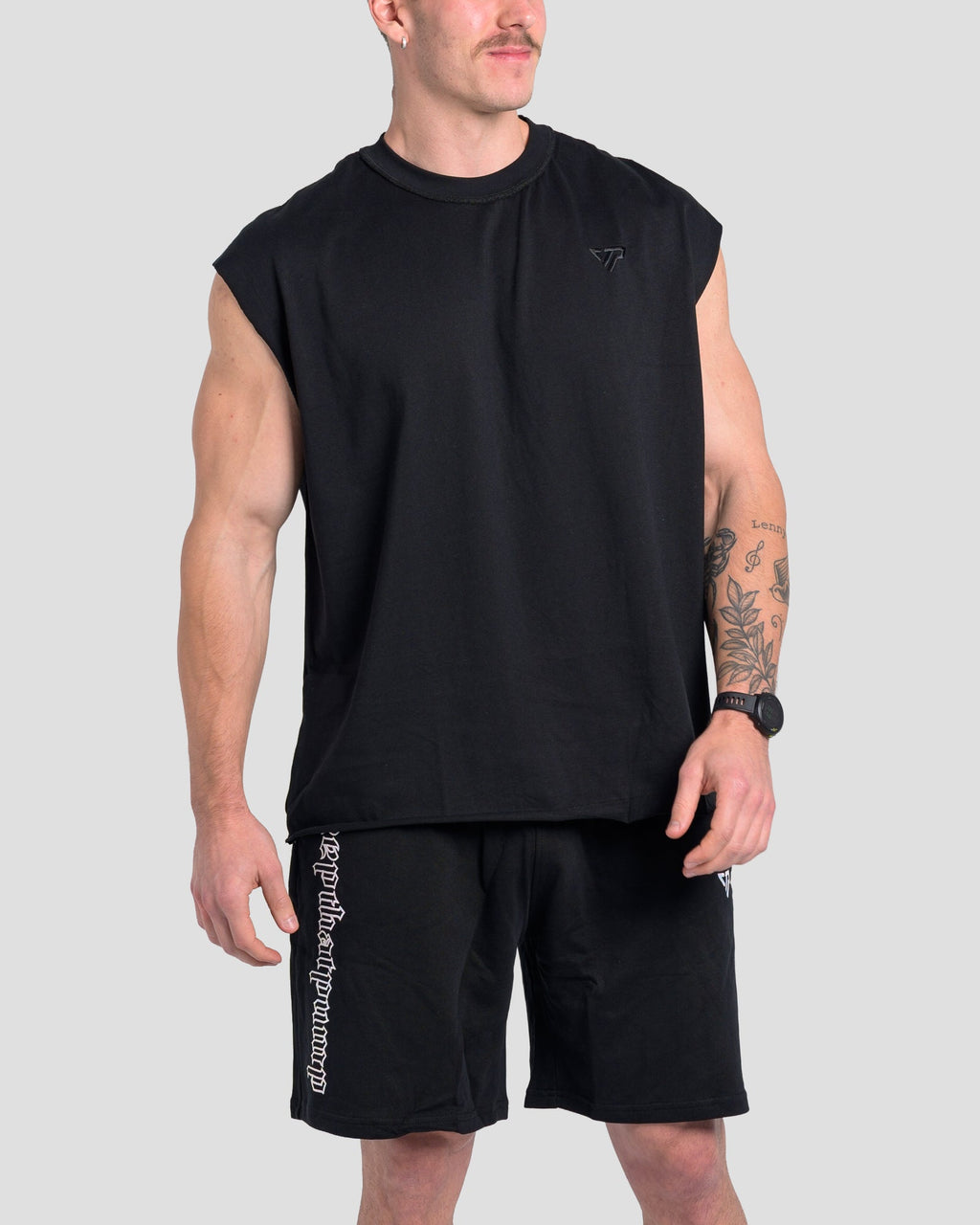 TONINO CROPPED TANK - BLACK