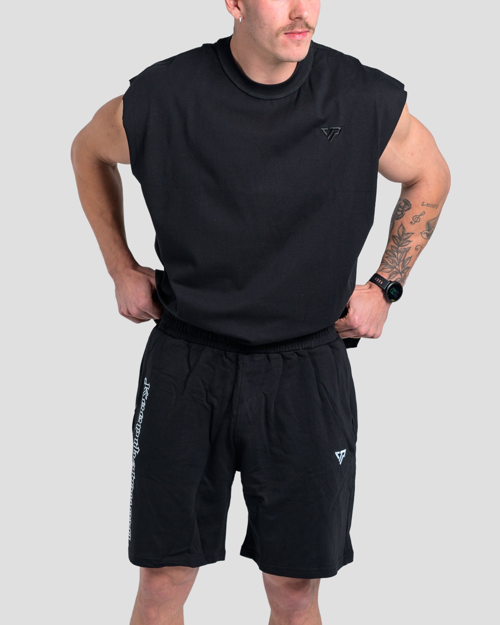 TONINO CROPPED TANK - BLACK