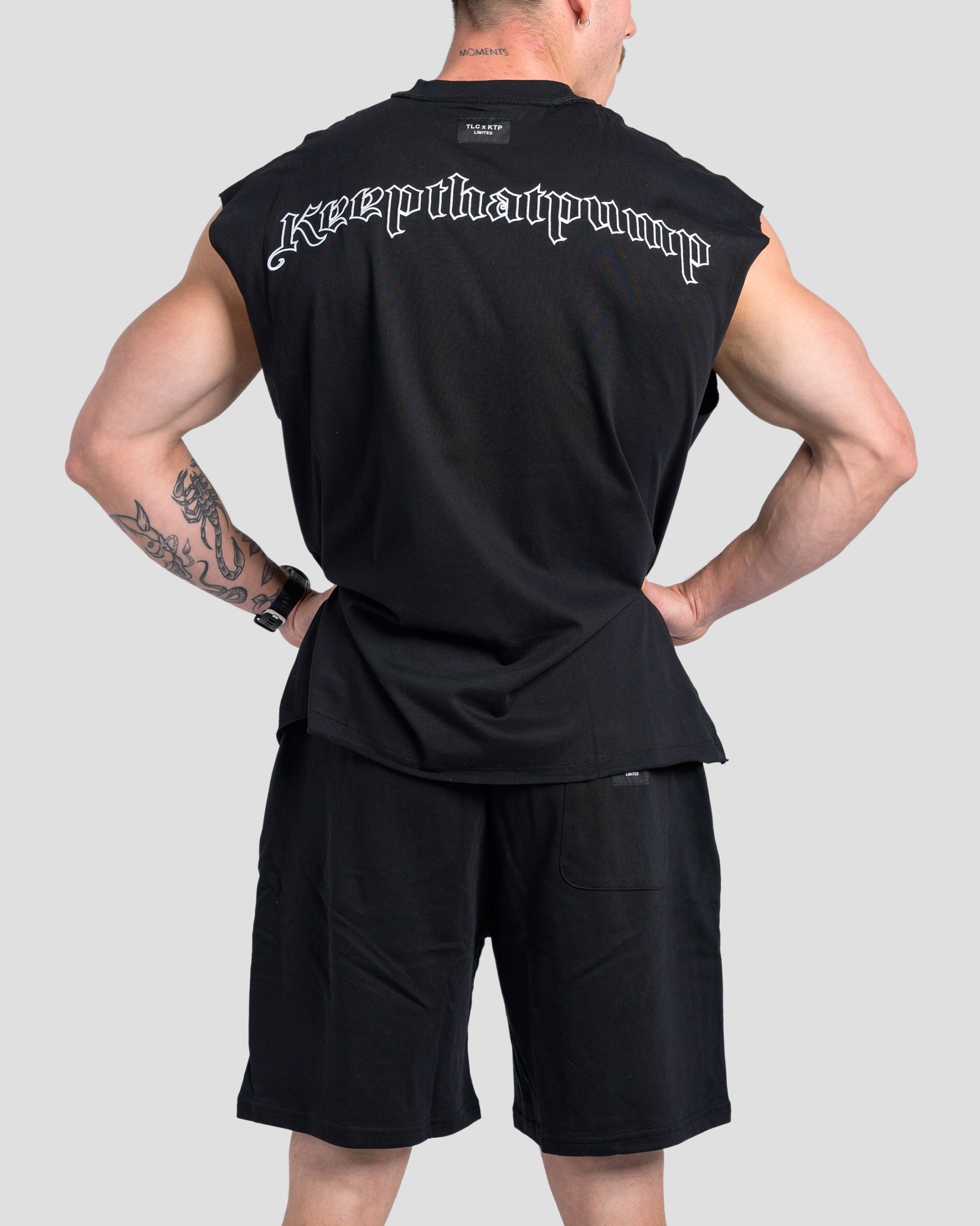 TONINO CROPPED TANK - BLACK
