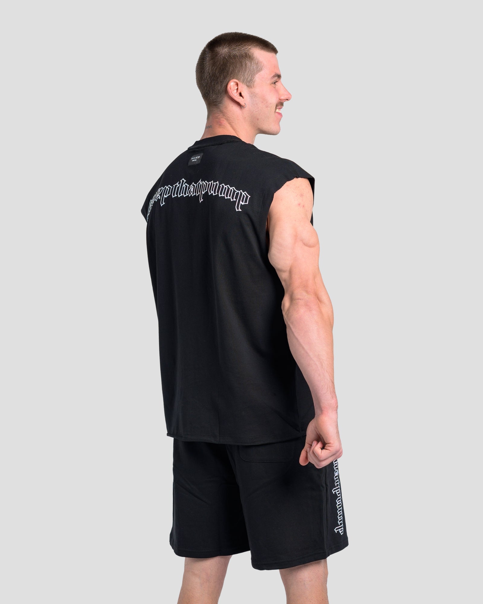 TONINO CROPPED TANK - BLACK