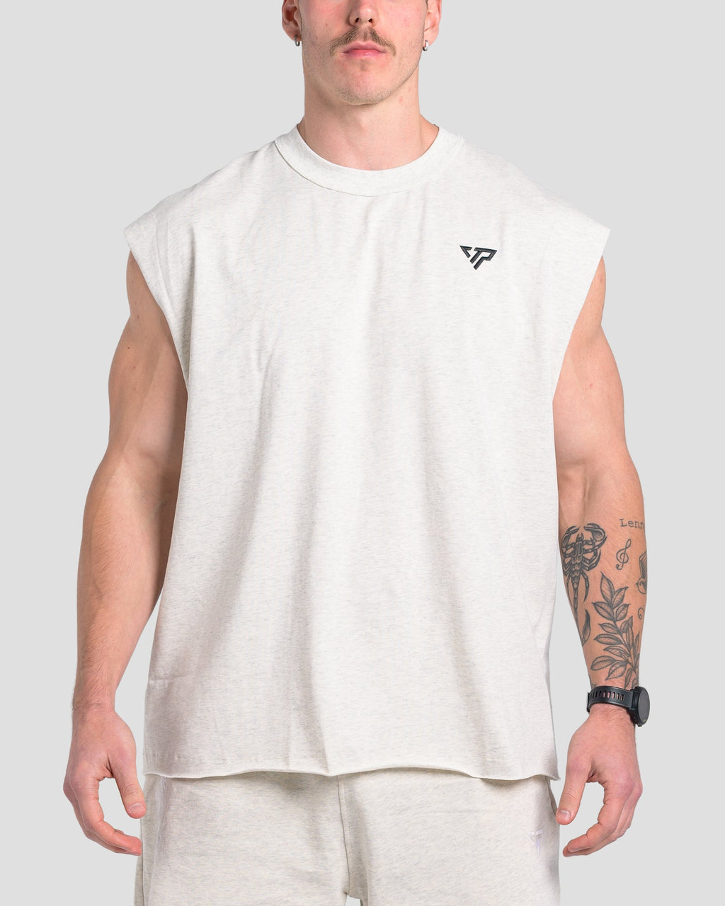 TONINO CROPPED TANK - MARLE GREY
