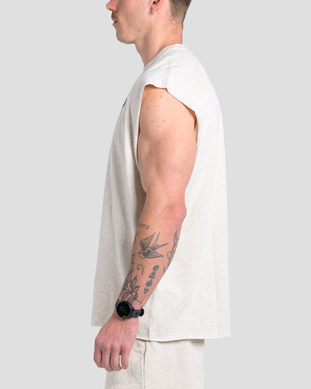TONINO CROPPED TANK - MARLE GREY