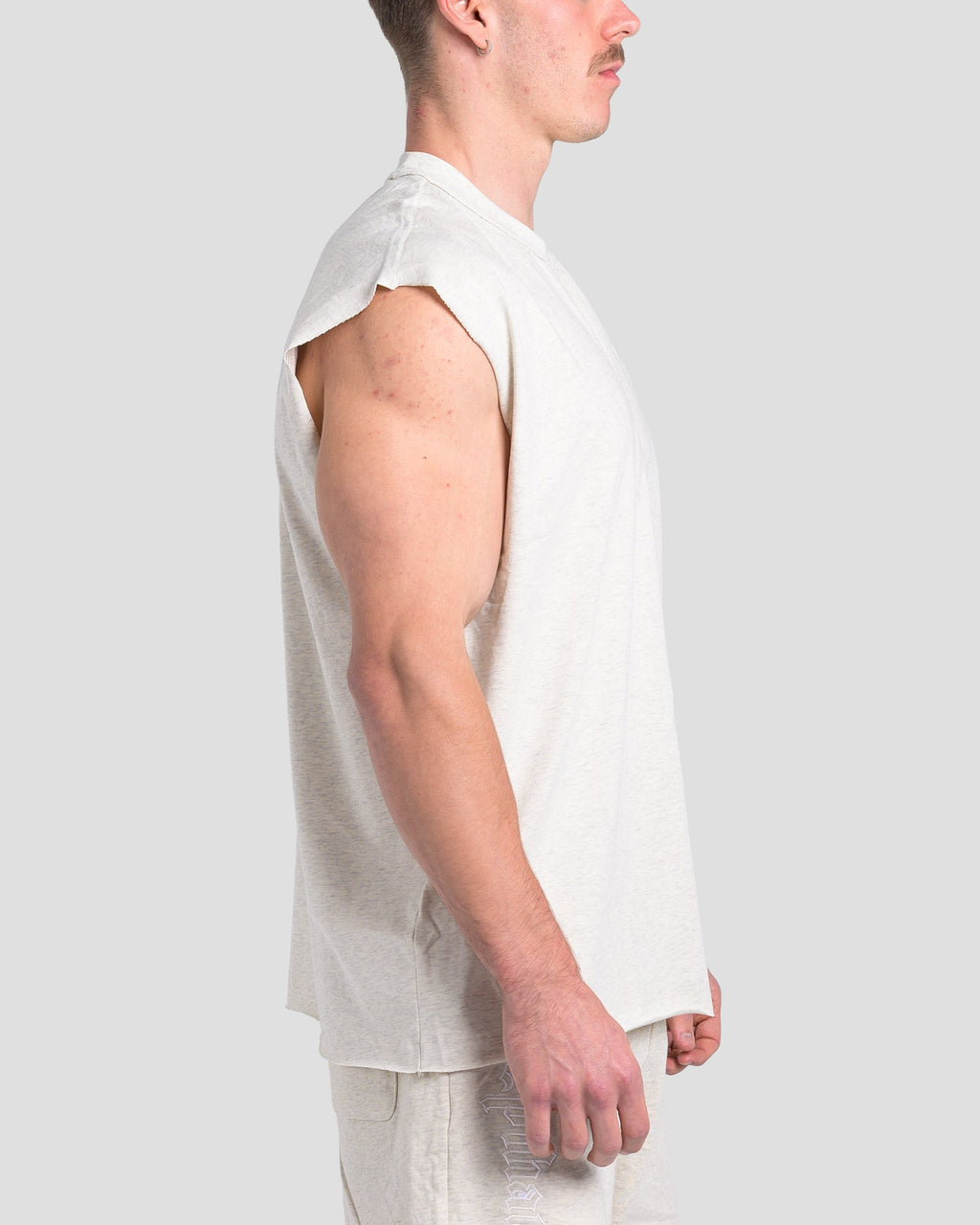 TONINO CROPPED TANK - MARLE GREY
