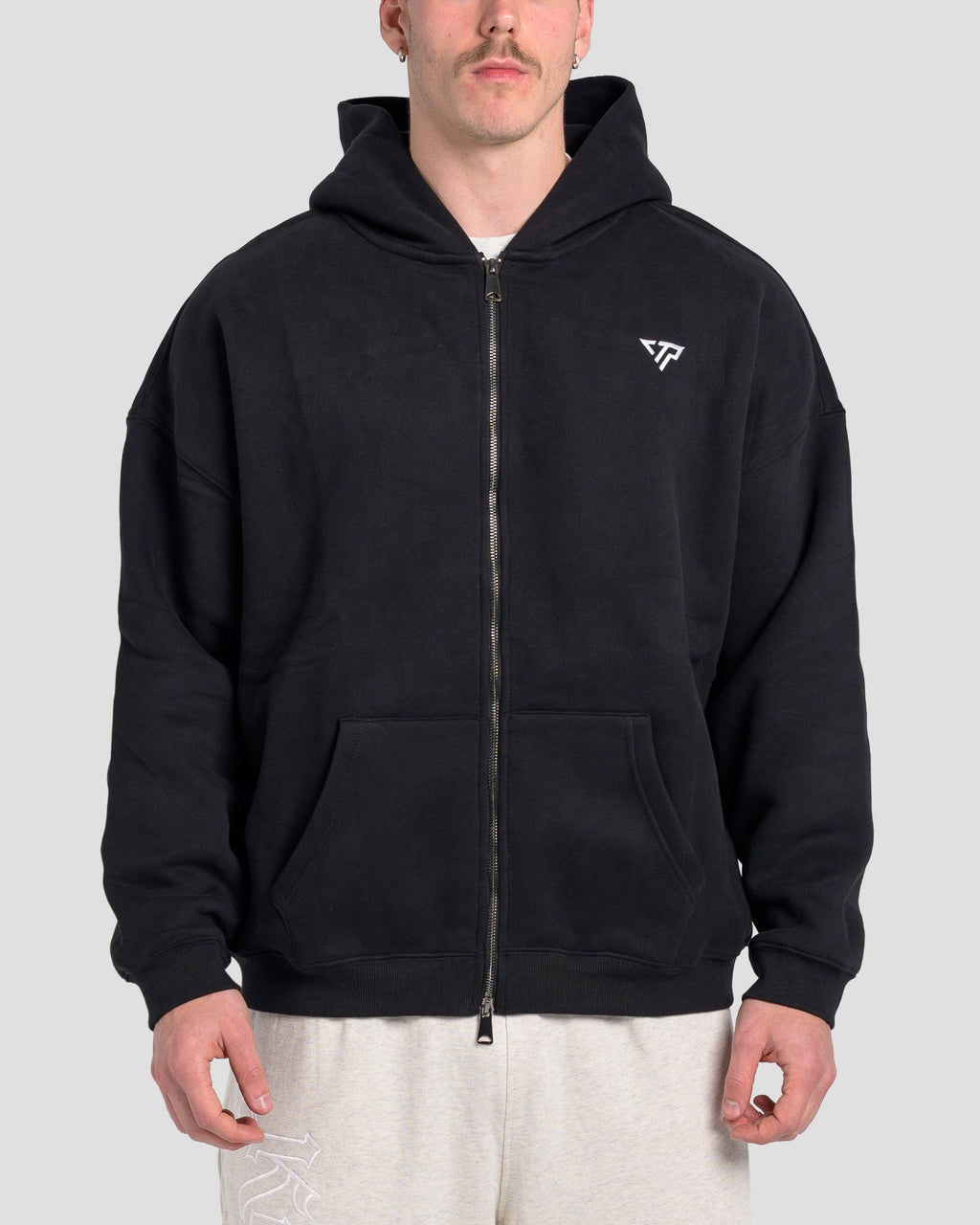 TONINO FULL ZIP JUMPER - BLACK