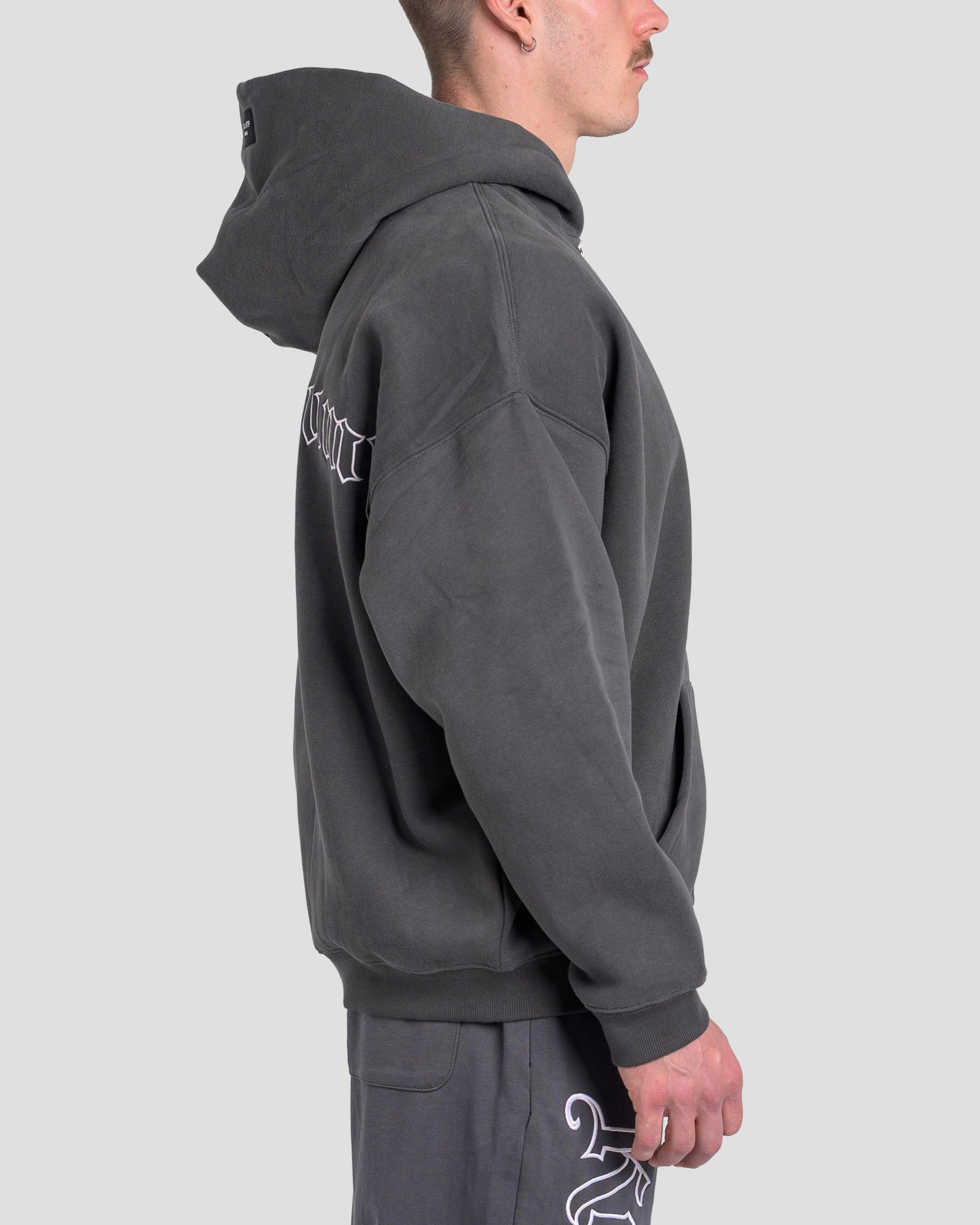 TONINO FULL ZIP JUMPER - CHARCOAL