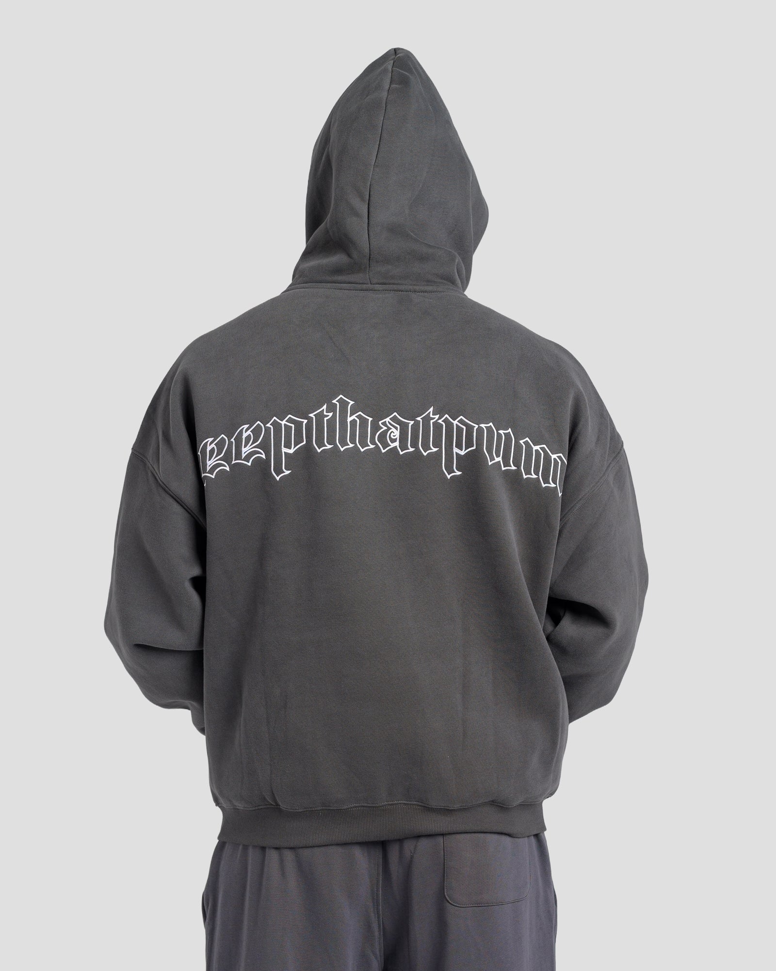 TONINO FULL ZIP JUMPER - CHARCOAL