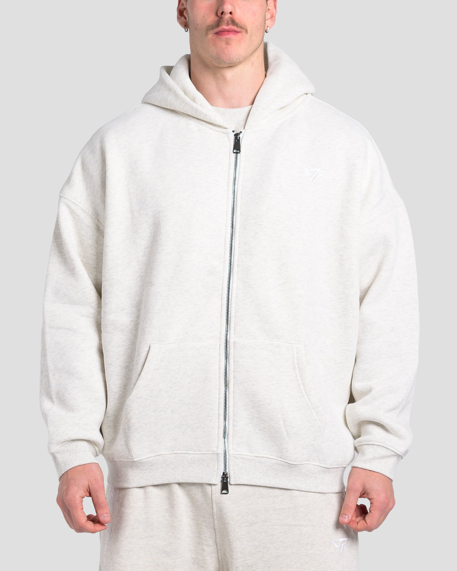 TONINO FULL ZIP JUMPER - MARLE GREY