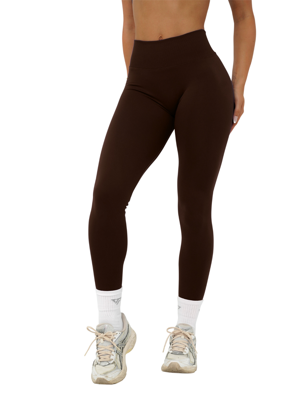 LJ V-BACK SCRUNCH LEGGING - ESPRESSO