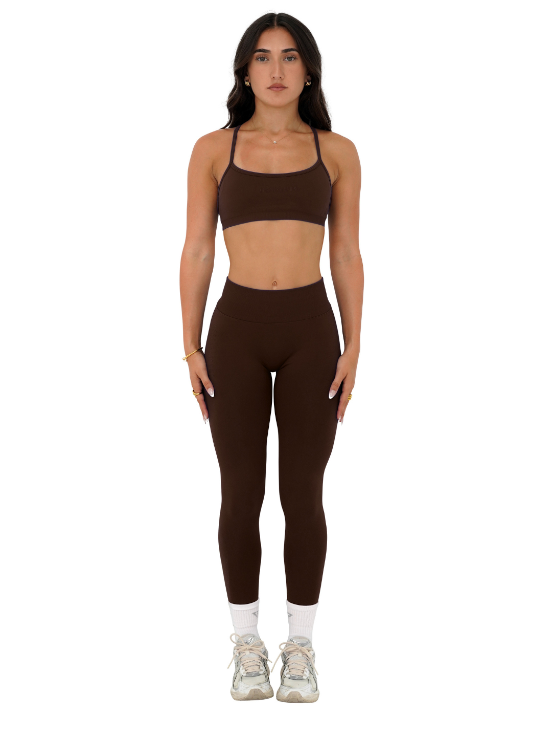 LJ V-BACK SCRUNCH LEGGING - ESPRESSO