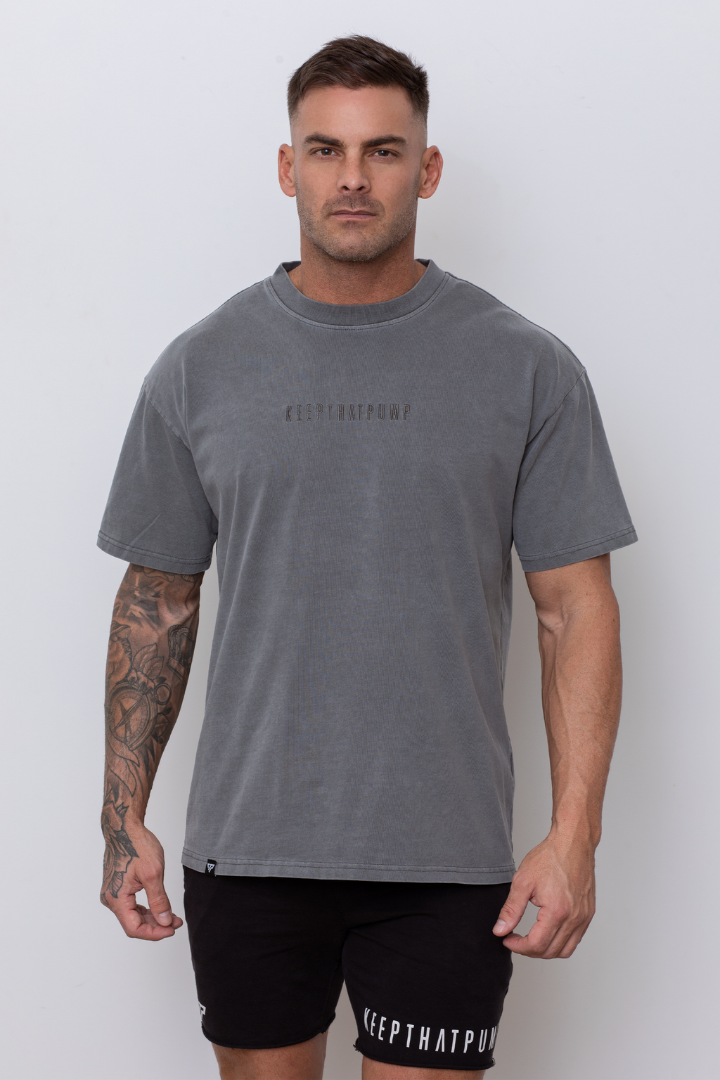 OVERSIZED TEE - CHARCOAL